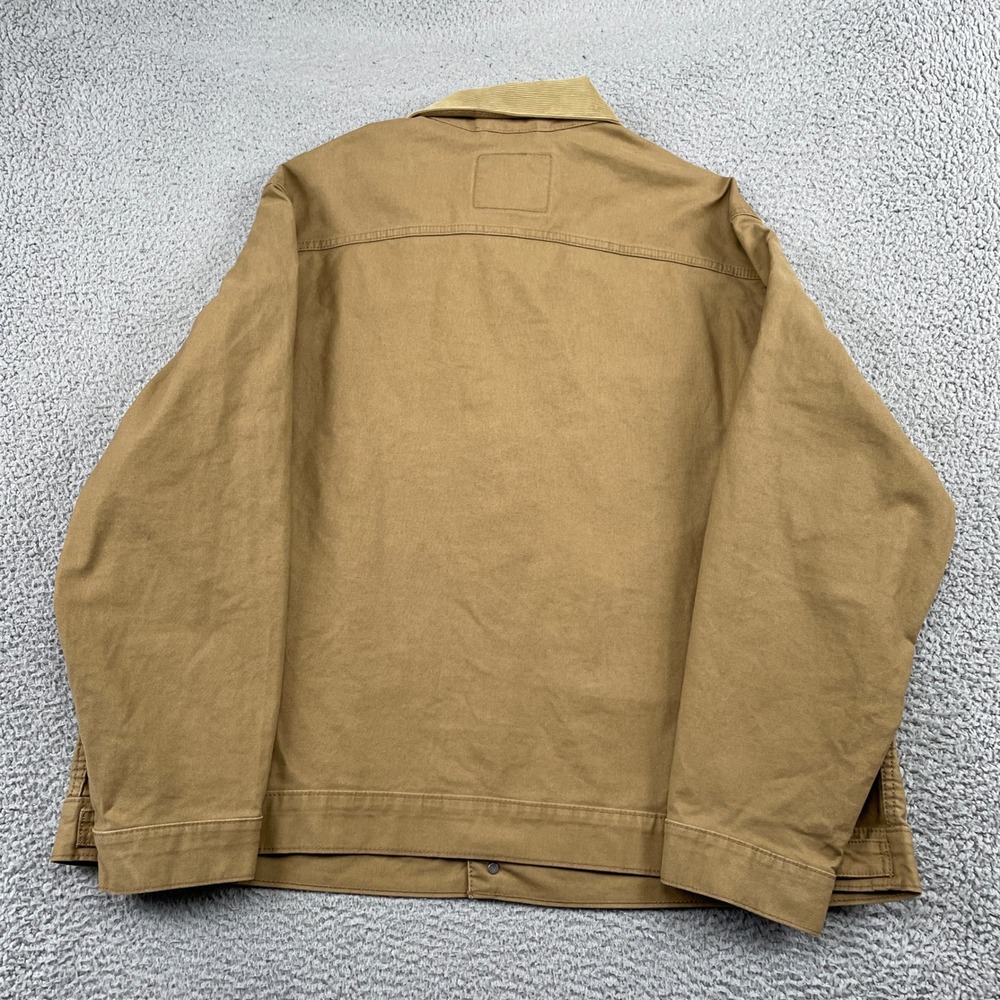 Levi's Trucker Jacket Mens 3XL Brown Canvas Corduroy Collar Workwear A0730-0006 - Picture 2 of 10